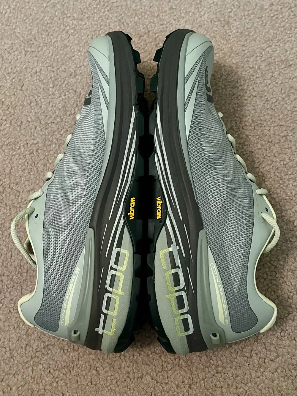 NEW Topo Athletic Women’s Mtn Racer 2 Moss Green Grey Trail Shoes (size 9) - Picture 7 of 13